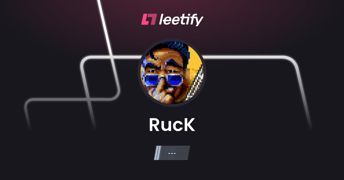 RucK - CS2 Stats and Player Profile - Leetify
