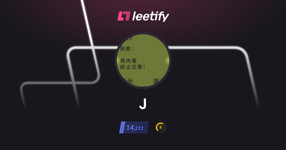 J - CS2 Stats and Player Profile - Leetify