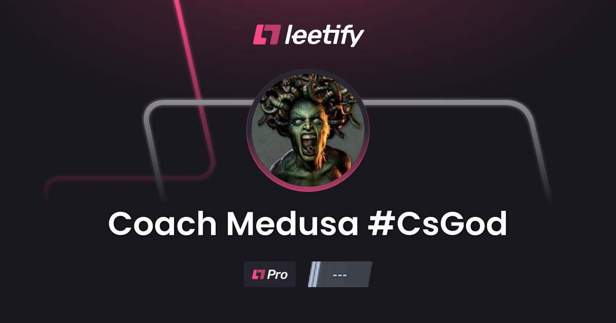 Coach Medusa #CsGod - CS2 Stats and Player Profile - Leetify