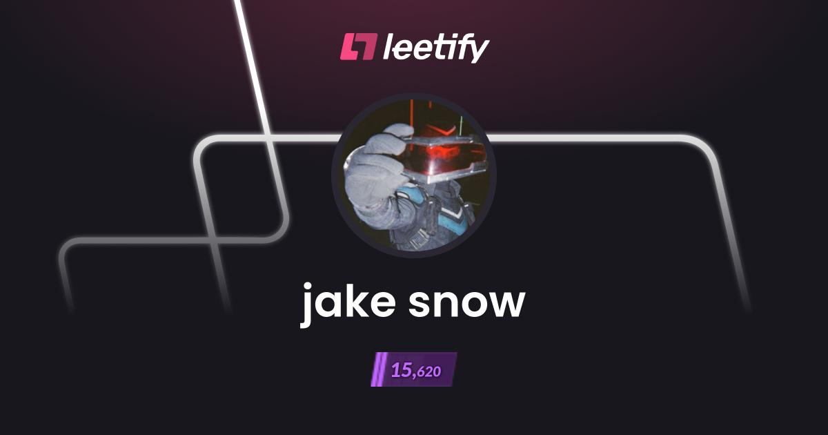 jake snow - CS2 Stats and Player Profile - Leetify