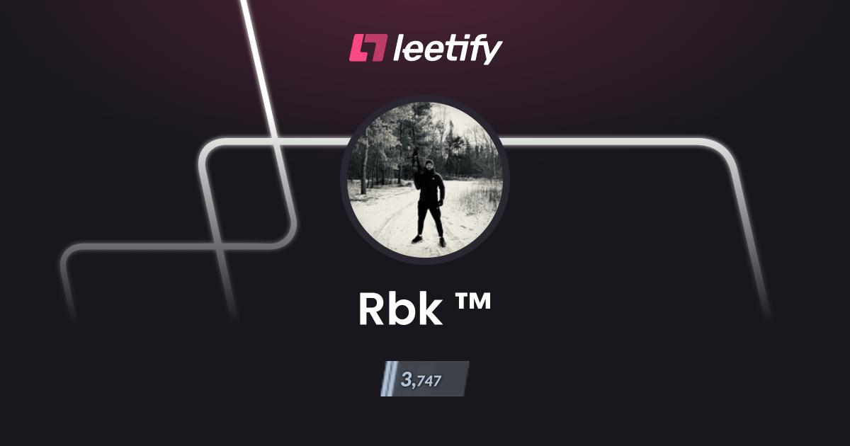 Rbk ™ - CS2 Stats and Player Profile - Leetify