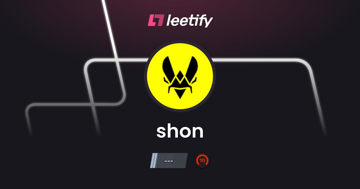 shon - CS2 Stats and Player Profile - Leetify