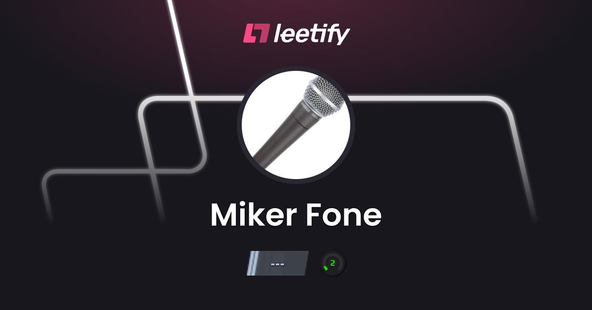 Miker Fone - CS2 Stats and Player Profile - Leetify