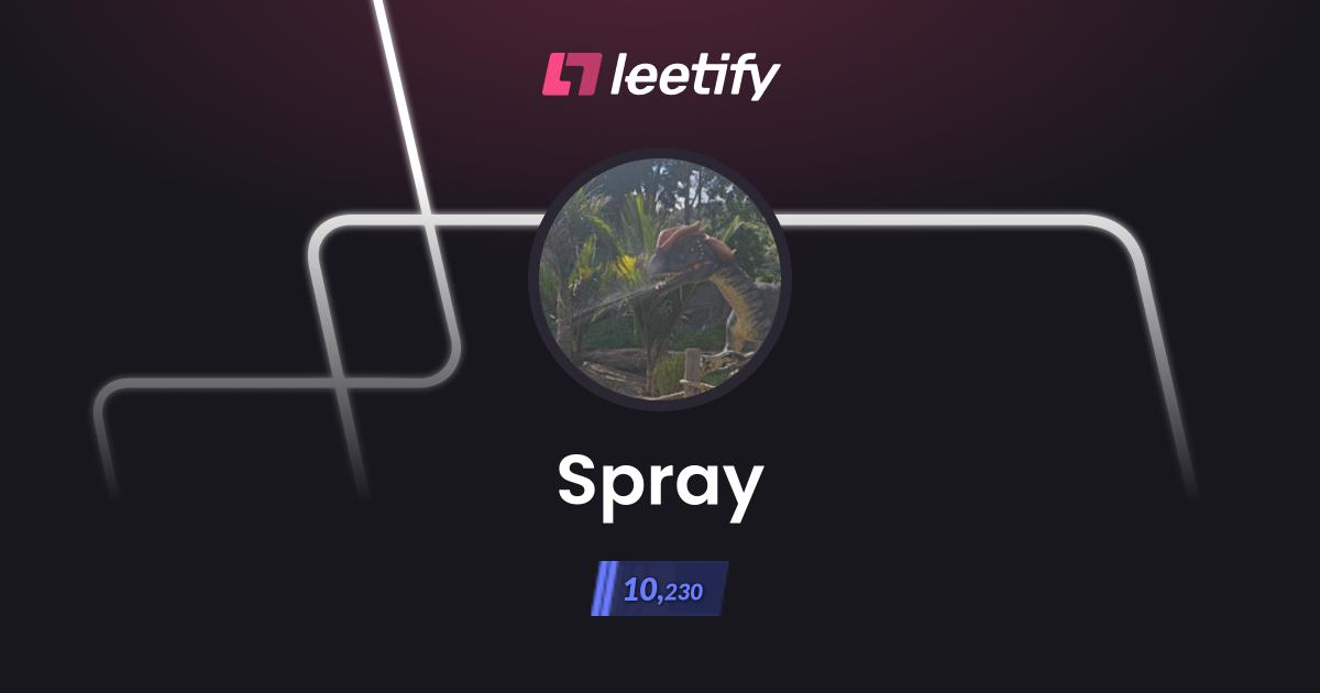 Spray - CS2 Stats and Player Profile - Leetify