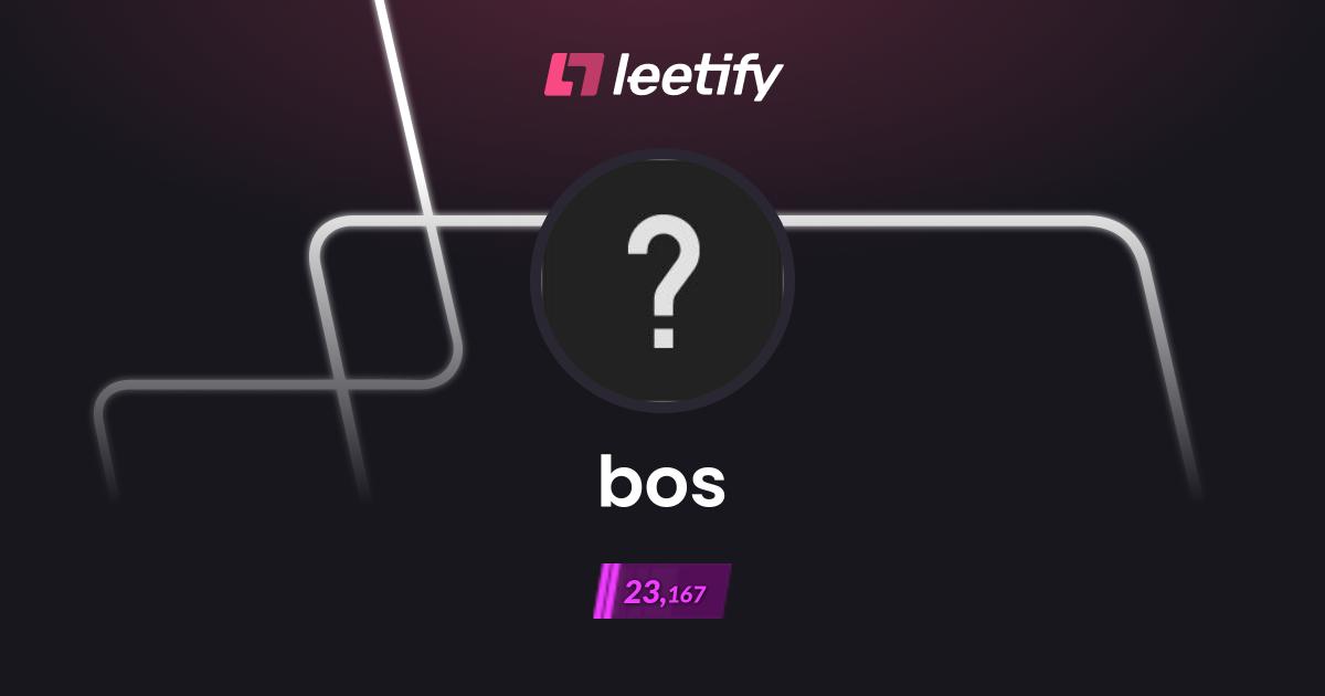 bos - CS2 Stats and Player Profile - Leetify