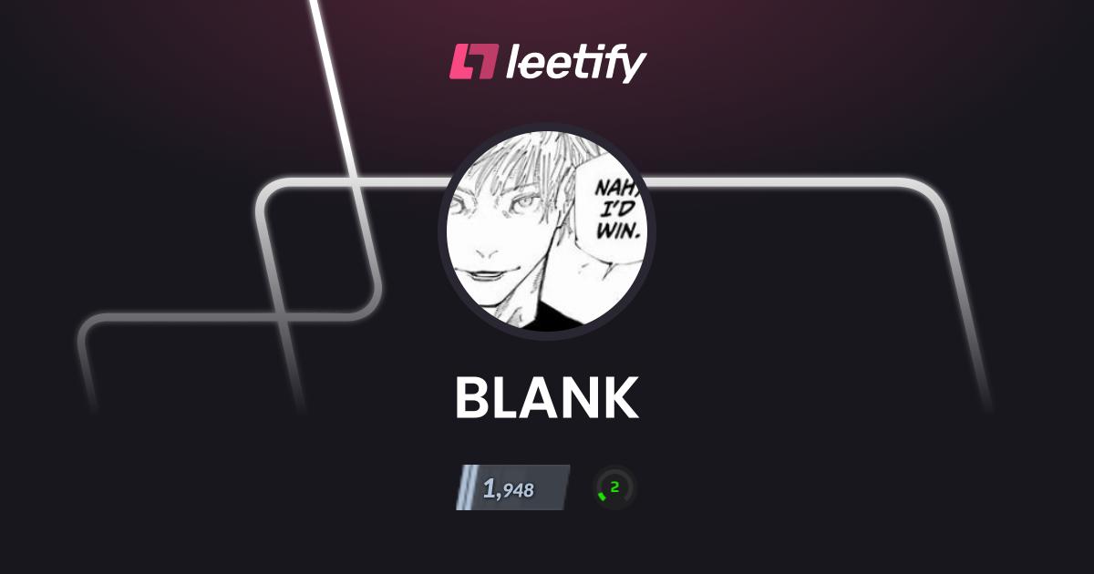 BLANK - CS2 Stats and Player Profile - Leetify