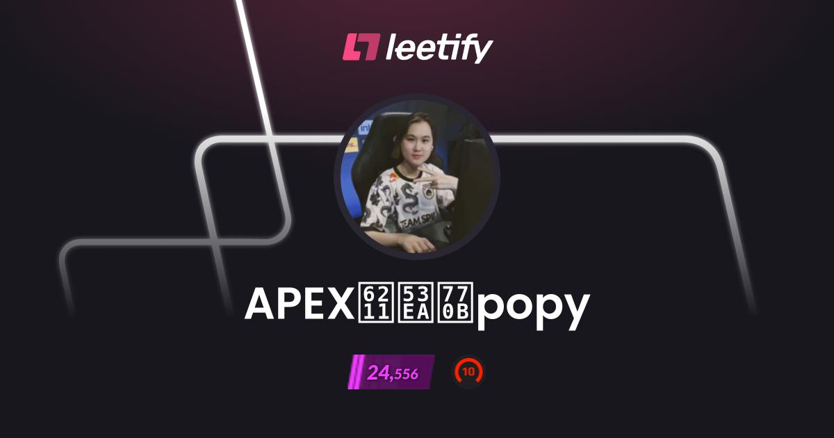APEX我只看popy - CS2 Stats and Player Profile - Leetify