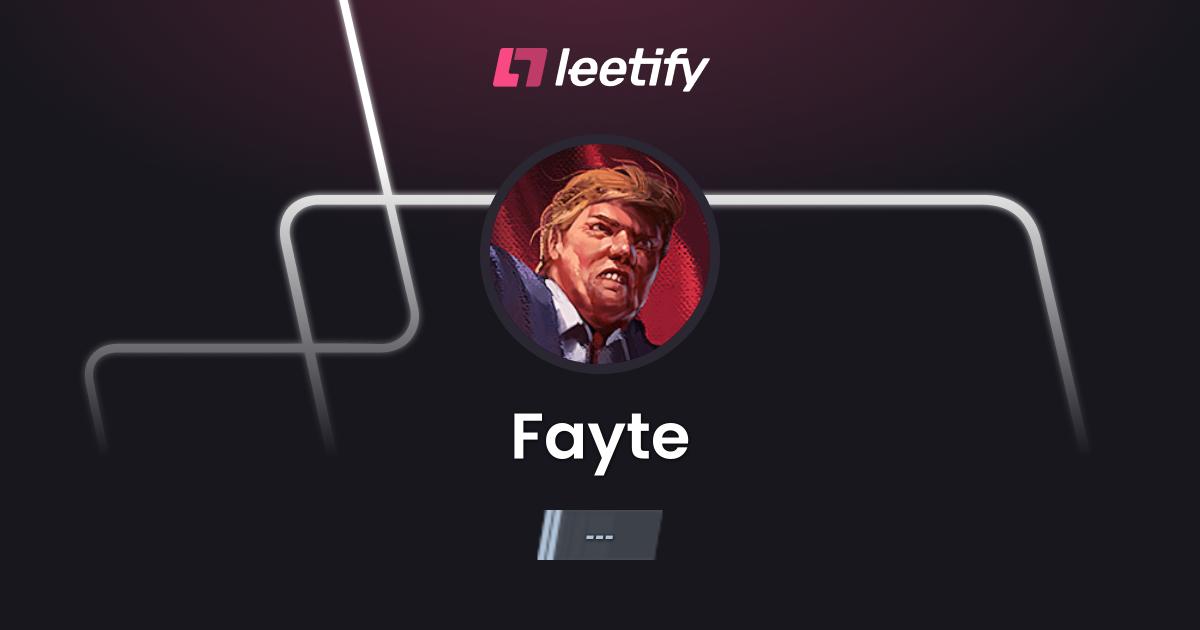 Fayte - CS2 Stats and Player Profile - Leetify