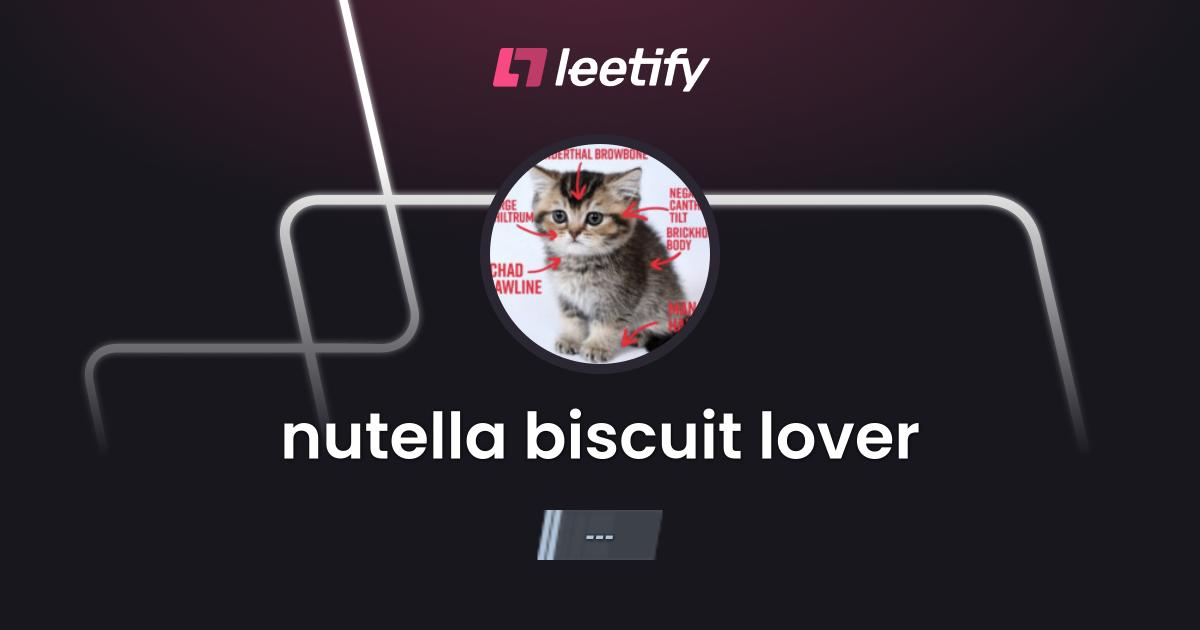 nutella biscuit lover - CS2 Stats and Player Profile - Leetify