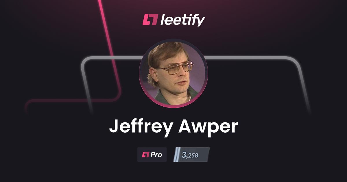 Jeffrey Awper - CS2 Stats and Player Profile - Leetify
