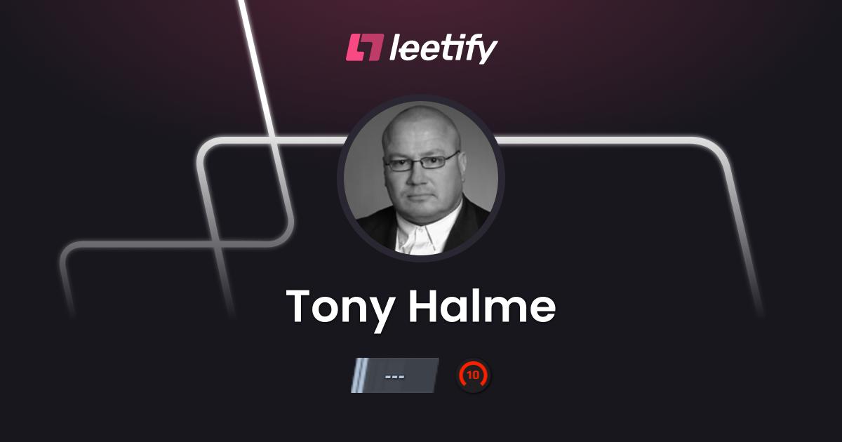 Tony Halme - CS2 Stats and Player Profile - Leetify