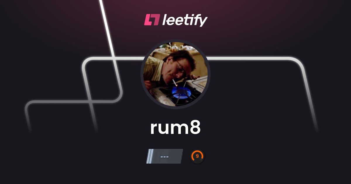 rum8 - CS2 Stats and Player Profile - Leetify