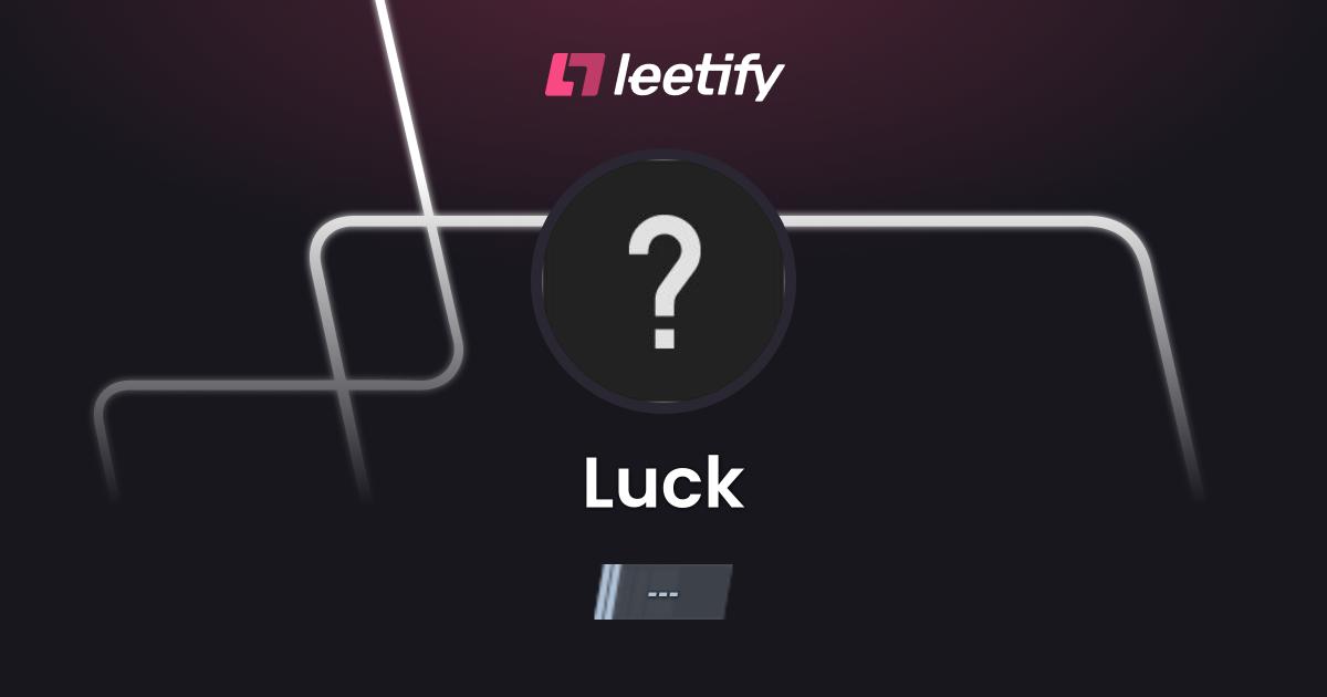 Luck – CS2 Stats and Player Profile – Leetify