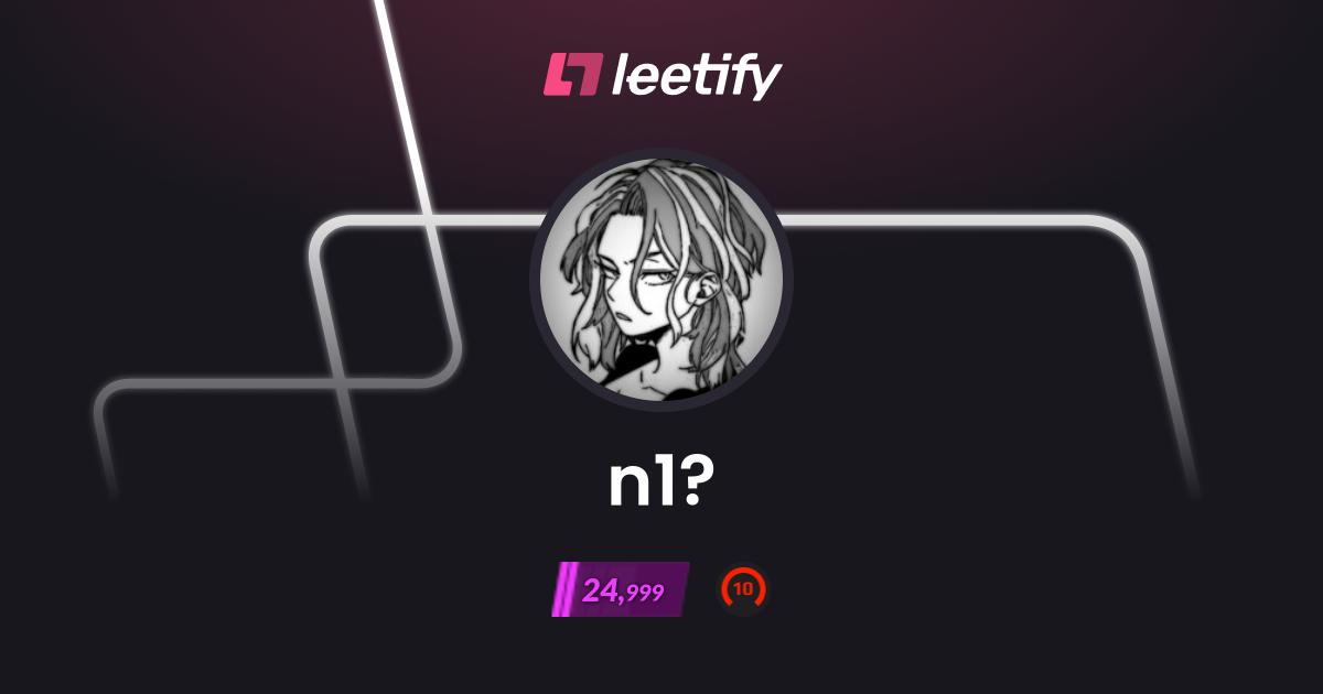 n1? - CS2 Stats and Player Profile - Leetify