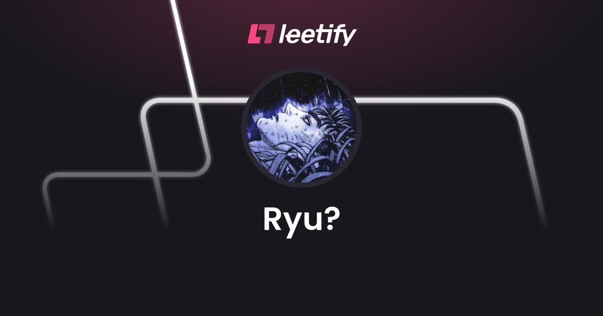 Ryu? - CS2 Stats and Player Profile - Leetify