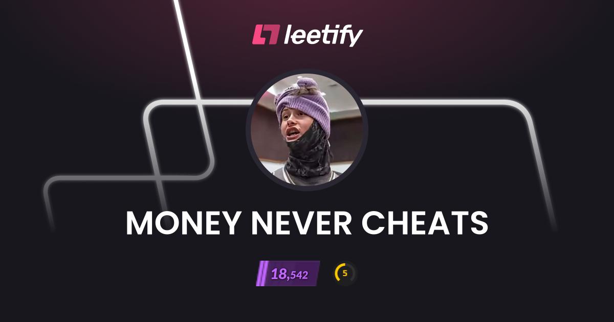 MONEY NEVER CHEATS - CS2 Stats and Player Profile - Leetify