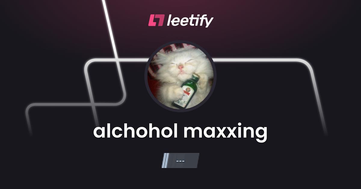 alchohol maxxing - CS2 Stats and Player Profile - Leetify