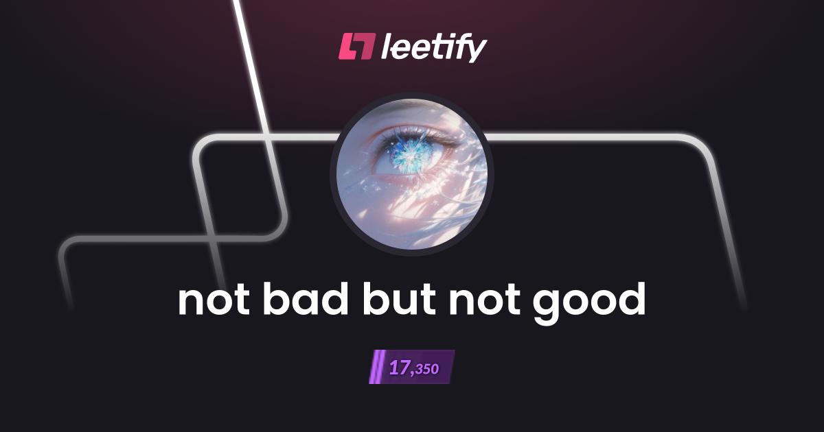 not bad but not good – CS2 Stats and Player Profile – Leetify