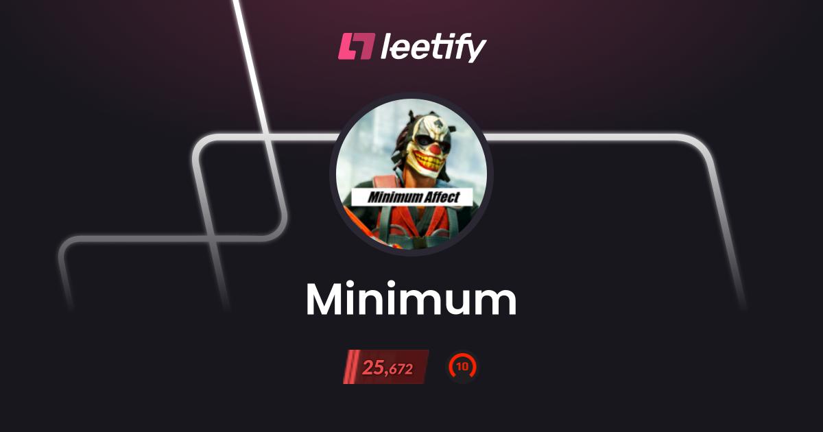 Minimum - CS2 Stats and Player Profile - Leetify